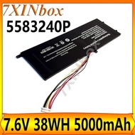 7XINbox New 5583240P 556575P-3S U527278PV-3S 7.6V 38WH 5000mAh Laptop Battery For Cooyes P30 ﻿