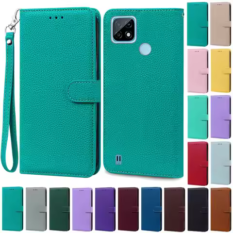 RealmeC21Y C21 Y C 21Y Case Silicone Wallet Flip Phone Case For OPPO Realme C21Y Case RMX3261 Coque 