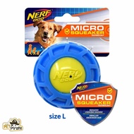 Nerf Dog ของเล่นสุนัข กัดมีเสียง จับถนัด ลายลึก คาบอยู่ เคี้ยวมัน ของเล่นหมา ของเล่นบอลยาง แบรนด์ดังจาก USA มี 2 ไซซ์
