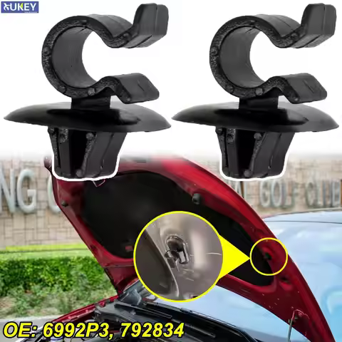 2pcs Bonnet Rod Hood Support Prop Stay Clip Holder Clamp 792834 Peugeot 1007 106 206 306 3008 407 Pa
