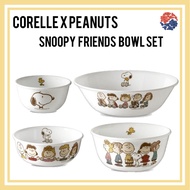 Corelle x PEANUTS Snoopy Friends Noodles Bowls set/Corelle USA/corelle bowls/ Ramen Bowls/Large Bowl/Dinnerware/Snoopy bowls/Noodle Bowl/Soup Bow/Ceramic Bowl/ Snoopy Kitchen/Peanuts KitchenCorelle set