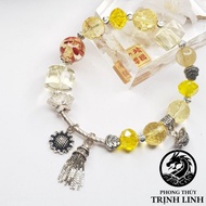 925 SILVER GOLD SUNFLOWER DESIGN BRACELET