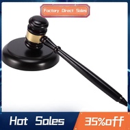 Wooden judge's gavel auction hammer with sound block for attorney judge auction handwork