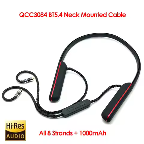 BT-3084 5.4 Bluetooth APTX-HD LDAC Headphone Amplifier Cable Decoder LE-Audio HIFI All-8-Strand High