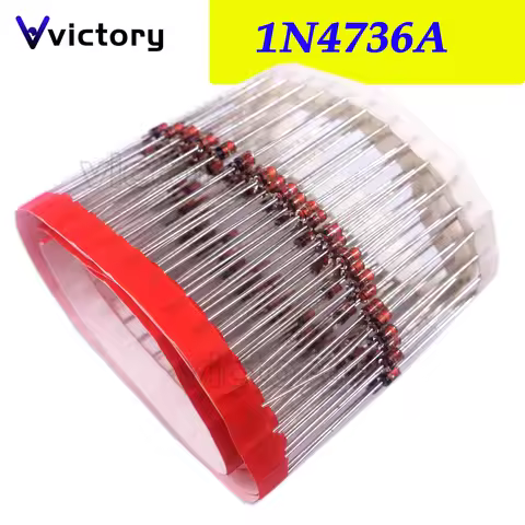 100PCS Zener diode 1W 6.8V 1N4736A 1N4736 DO-41 1W Zener diode