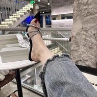 9cm stiletto heel twisted sandals