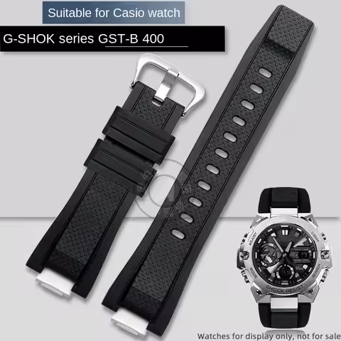 Gst b400 silicone strap for Casio watch strap 14mm G-SHOCK Men's GST-B400 modified GST B400 watch ba