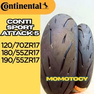 Continental Sport Attack 5 Tires Size 17 120/70 160/60 180/55 190/55 For CB650 ZX-R S1000