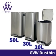 HOMEBY【GVW】Tong Sampah Besar Tong Sampah Bertutup Dapur Rubbish Bin Stainless Steel Dustbin Kitchen 