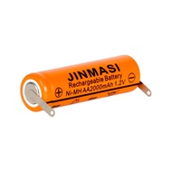 แบตเครื่องโกนหนวด Rechargeable JINMASI Ni-MH 1.2V AA  AAA 2/3AA  7/5f6 800-2000mAh For Flyco Phillip