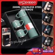 Propappa - Stainless Steel 304 Thermos Flask Bottle Tumbler 4Pcs Set Botol Air Viral Termos Air Pana