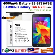 NGS 4000mAh Battery EB-BT230FBE Fit For SAMSUNG Galaxy Tab 4 7.0 WiFi/3G/LTE T231 T230 T235 T239 wit