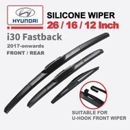 Hyundai i30 Fastback wiper blade set for 2017-onwards Fastback Hatchback Tourer FD Wagon GD banana t
