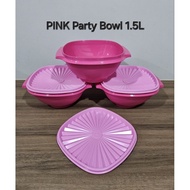 Tupperware Pink Party Bowl 1.5L (1)19.0cm(L) x 19.0cm(W) x 9.7cm(H)