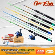 Complete Set Of Daido GARFISH 10-20lb Fishing Rod And Complete Reel Free Of String And Bait Pellets