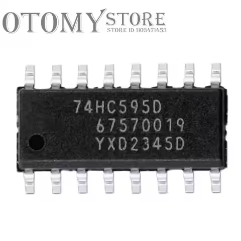20PCS 100% NEW 74HC595D SN74HC595DR HC595 SMD SN74HC595 SOP-16 Register IC Chipset
