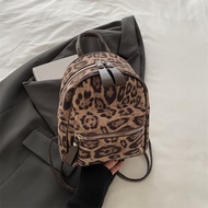 Backpack Female Bag New Style Trendy Fashion Leopard Print Women Small Backpack pu Print Travel Bag 