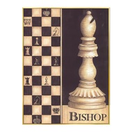 Vintage Chess Piece Canvas Prints King Queen Bishop Loft Style Wall Art for Living Room Decor