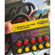 TOMBOL 3 horn module 25 tones basuri 10 universal buttons 12v/24v