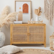 Storage Storage Rattan Creative Storage Household Solid Wood B & B Side Cabinet Bedroom Locker Hotel