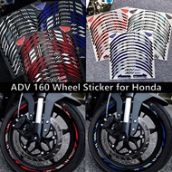 ADV 160 Reflective Motorcycle Wheel Sticker Rim Hub DecalsFor HONDA ADV 160 Adv160