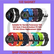 Suitable for Garmin Forerunner 935 945 fenix 5 fenix 6 Instinct FR 935 FR 945 22mm Replacement Strap