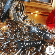 DC 100pcs Expression Message Capsule /Message Capsule Valentines Day Gift/ Ideas Party Favors Love G
