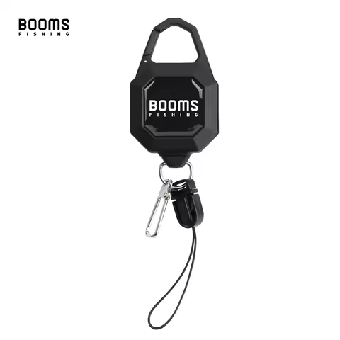Booms Fishing Locking Retractable Keychain RG4 Fly Fishing Retractor Retractable Gear Tether Fishing