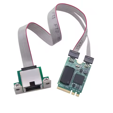 NEW 5Gbps Network Card M2 M.2 A+E Key to RJ45 Com Port Lan Card NIC RTL8126 Chip 5G Gigabit Ethernet