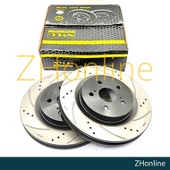 PROTON X70 - NYCO FRONT DRILLED & SLOTTED BRAKE DISC ROTOR (2pcs) NY-01-DF8341-P+