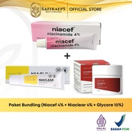 DERMA XP BUNDLING PACKAGE 4%NIACLEAR + DERMA XP Glycore 10% + Niacef 4% BPOM - Brightening & Fade Ac