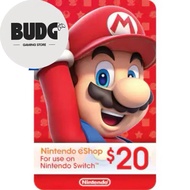 [Fast] Nintendo Switch eShop US Code (USD 20) | Switch 2 /OLED /Lite | Nintendo eShop US eShop USA