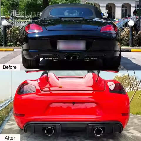 [1979LL] Car Bodykit 2009 2010 2011 2012 987 Rear Bumper Upgrade to GT4 Style Body Kit for Boxster C