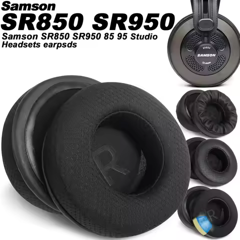 Earphone Pads for Samson SR850 SR950 85 95 Replacement Earpads Headphones Mesh Cloth Memory Covers S