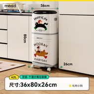 ถังขยะแบบมีฝาปิดสำหรับห้องครัวและห้องน้ำ ความจุ 40 ลิตร ถังขยะแบบแขวนได้ มีช่องระบายอากาศ ด้านนอกเป็