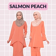 💥SALE Kurung Moden Lace Sedondon Ibu Anak Brick Orange | Carrot Milk | Baju Raya | Less Iron