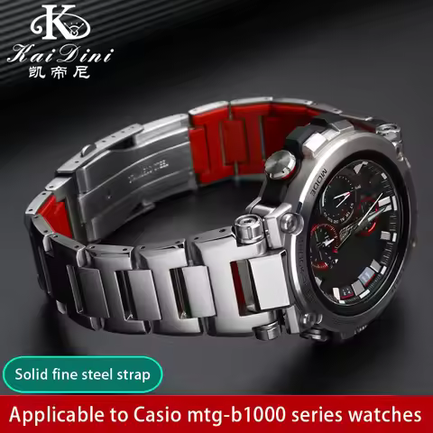 For MTG Series Heart of Steel Casio G-SHOCK MTG-B1000 G1000 MTG-B2000 316L Fine Steel Watch Chain B1