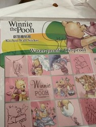 Winnie The Pooh 小熊維尼 維尼熊 迪士尼 Disney Disneyland 廚房用鋁箔貼紙 鋁箔牆貼紙 牆紙 Kitchen Wall Sticker 防水 防油 防油貼 water