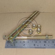 KEY NUT BOLT 12 M8X120 LENGTH 12CM 12 CM M8 X 120 YELLOW BMK M8X120 8 X 120 PITCH DRAT 1.25 12MM 12 