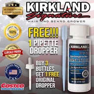 1 Original Kirkland Minoxidil with FREE Dropper (1 Bottle 1 Month Supply) Hair Grower Beard Grower