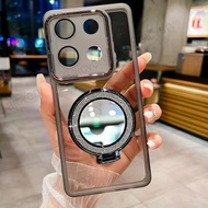 Casing For Motorola Moto G75 5G XT2437-2 With Makeup Mirror Bracket Camera Protect Colorful Cover