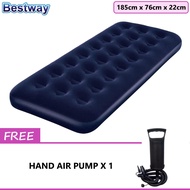 BESTWAY 67000 Portable Series Inflatable Single Bed Air Mattress - Hand Air Pump