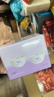 千色 Corelle康寧 x Sanrio Kuromi 450毫升中式飯碗2件