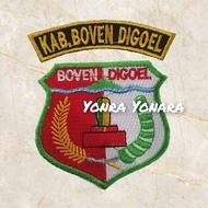 ASN Embroidery Bet, Government Logo, Civil Servant Symbol, Government, Boven Regency, Digoel, South 