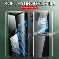 3 IN 1 Hydrogel Film For Oppo Find N2 Flip N2Flip Findn2flip 5G 2023 Front Back Rear Camera Lens Hydrogel Film Screen Protector Film Not Tempered Glass