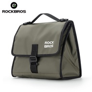 ROCKBROS Folding Bike Front Bag 4-7L Foldable Picnic Insulation Bags Adjustable Waterproof Brompton Cycling Shoulder Bags Unisex