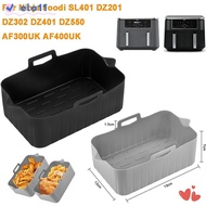 ELO Air Fryer Basket, Rectangle Reusable Air Fryer Baking Tray, Silicone Rectangle Basket Containers