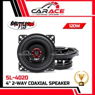 SHUTTLE LAB SL-4020 4" 2-Way Coaxial Speaker 4inch Car Speaker Dashboard Speaker Kereta 4inci MYVI
