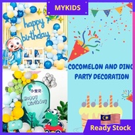 MYKIDS Happy Birthday Decoration Set Balloon Cocomelon Decoration Party Set Cocomelon Theme Party Se