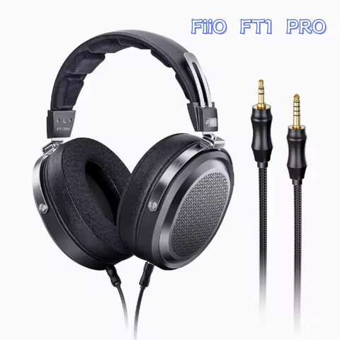 Fiio FT1 Pro Headphones Lightweight Wired HiFi Headset Ultra-slim Diaphragm FT1Pro Headphone Sensiti